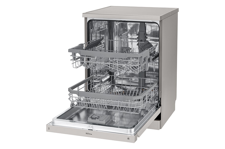 LG 14 Place QuadWash® Dishwasher in Platinum Steel Finish, XD4B14PS